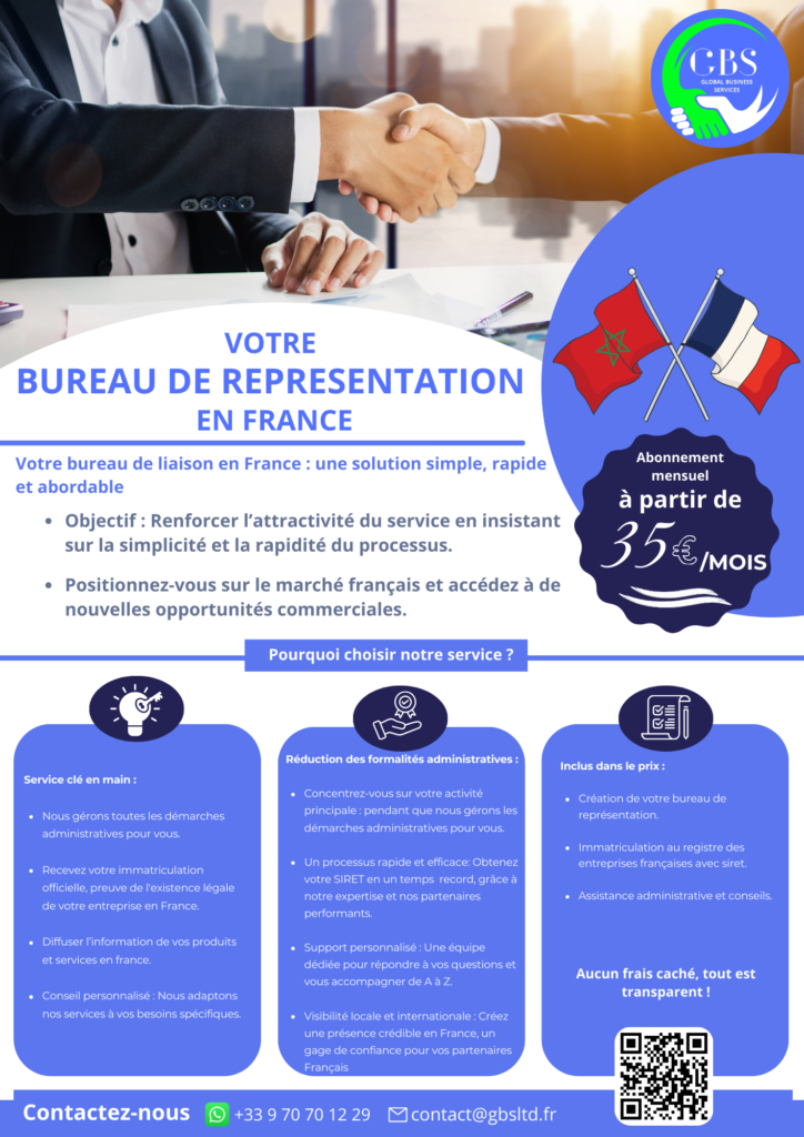 Bureau de représentation en france
